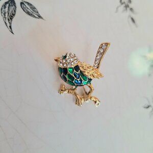 Vintage Bird Brooch